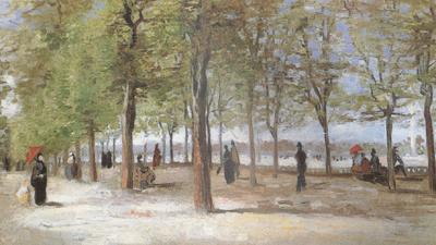 Vincent Van Gogh Lane at the Jardin du Luxembourg  (nn04) china oil painting image